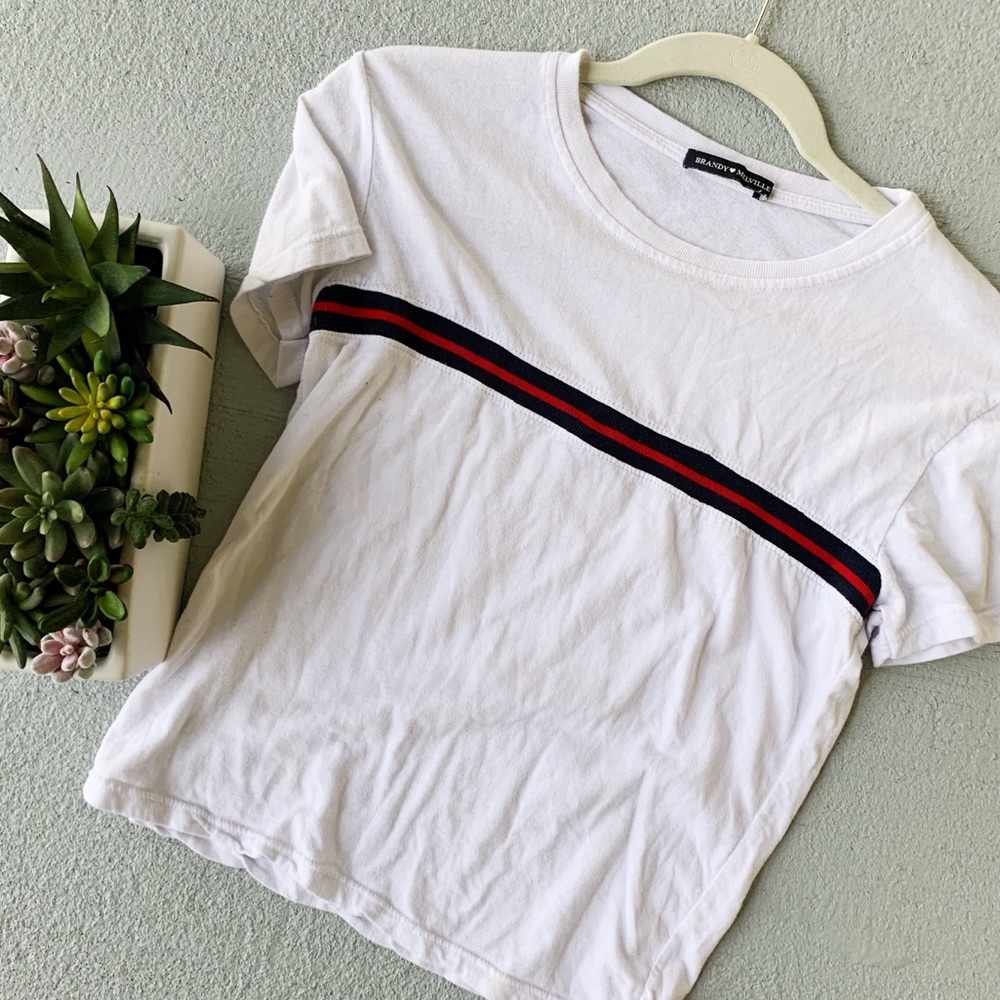 BRANDY MELVILLE Stripe Crop Top